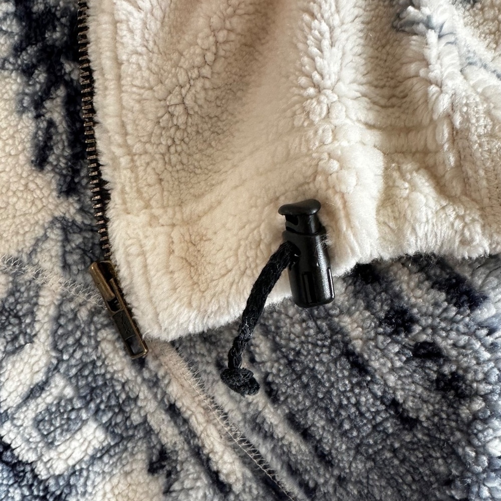 Vintage EZZE Wear Fleece Jacket Oversized LG | Cabin Core Deer Winter Canada - Picture 6 of 10